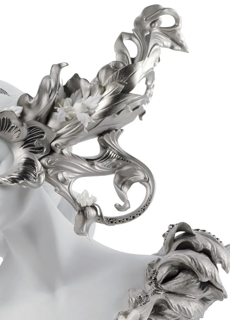 Lladró Carnival Fantasy Sculpture. Limited Edition. Silver Lustre   FormFluent