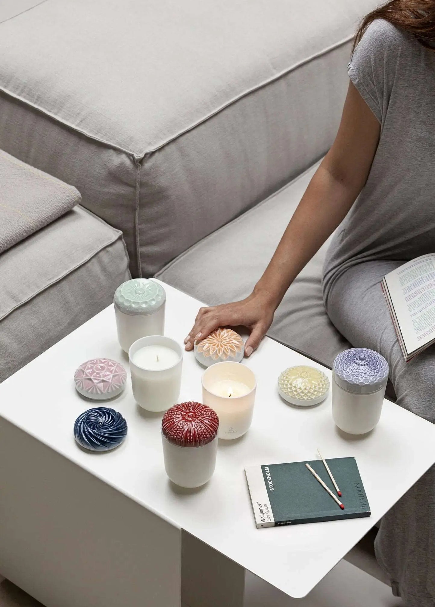 Lladró Echoes of Nature Decorative Candle - Tropical Blossoms Scent by Lladró at FormFluent