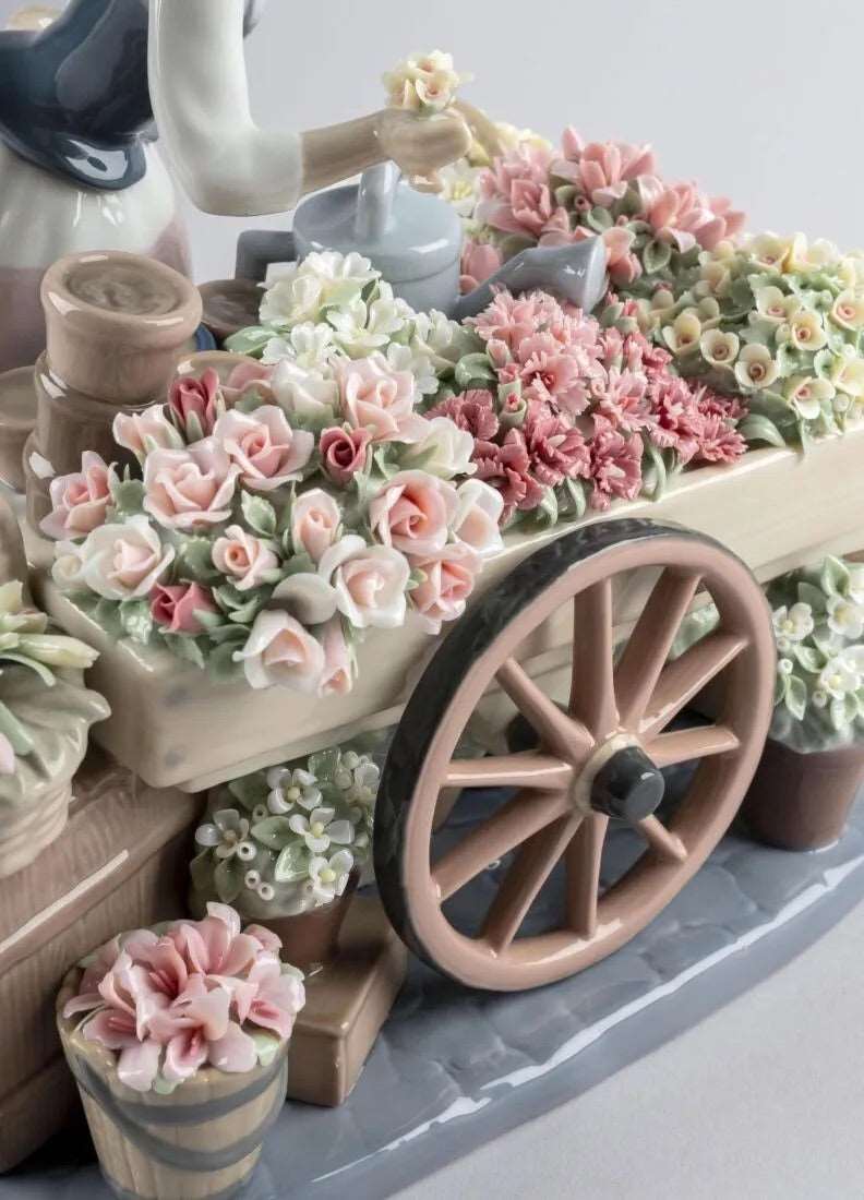 Lladró Flowers of The Season Woman Sculpture by Lladró at FormFluent