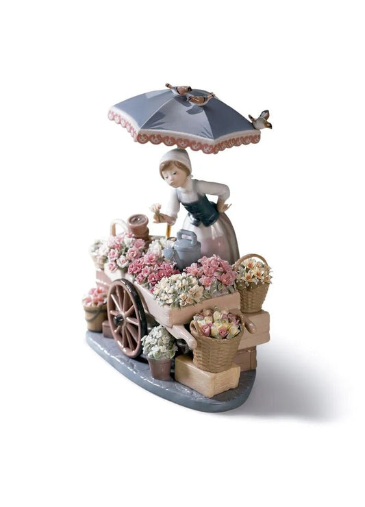Lladró Flowers of The Season Woman Sculpture by Lladró at FormFluent