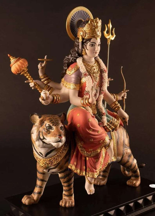 Lladró Goddess Durga Sculpture. Limited Edition by Lladró at FormFluent
