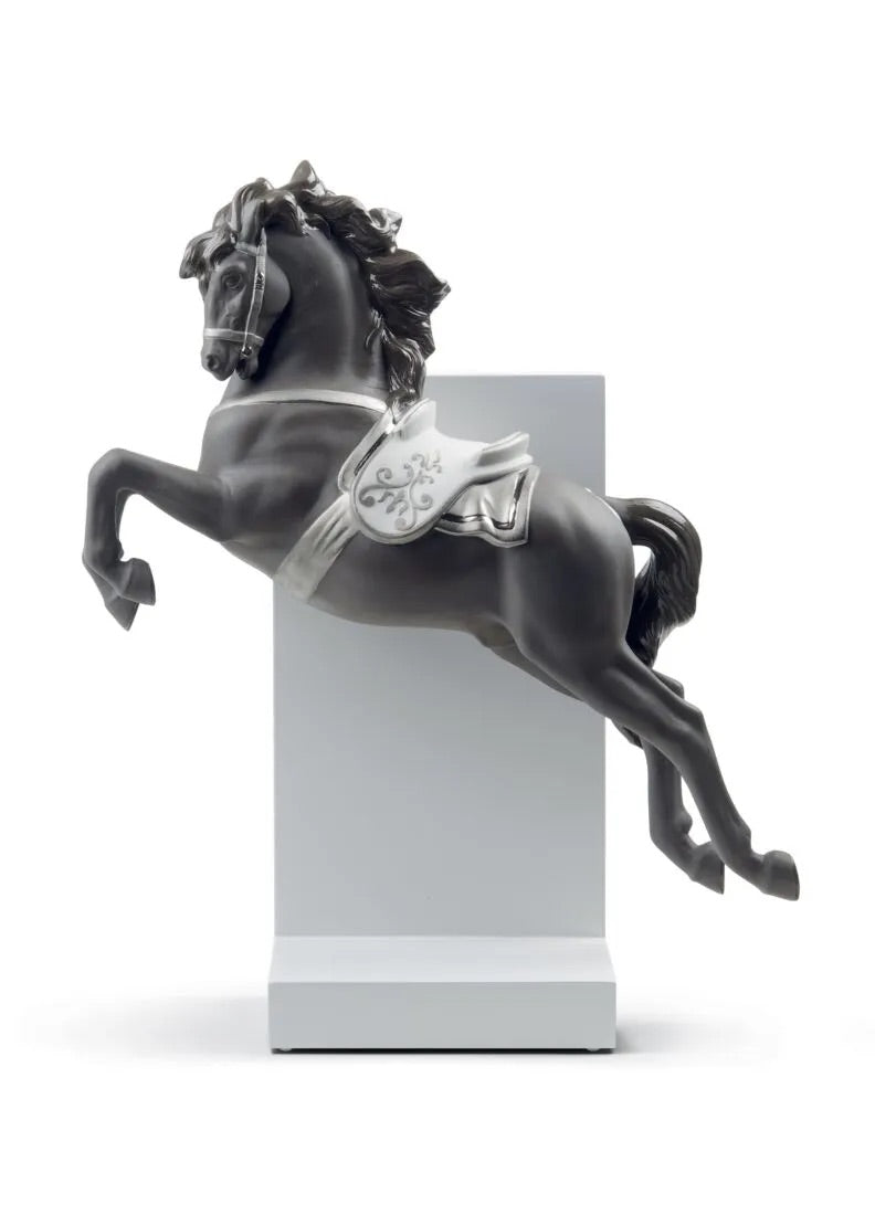 Horse on Courbette and Pirouette Bookends - FormFluent