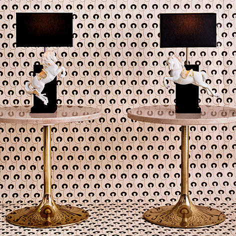 Horse on Pirouette Table Lamp