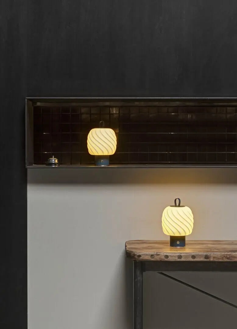 Lladró Ice Cream Portable Lamp. Medium - Brown Lighting by Lladró at FormFluent