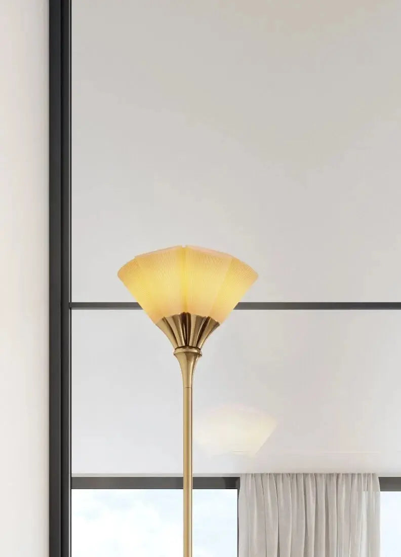 Lladró Jamz Floor Lamp Gold - Art Deco Lighting by Lladró at FormFluent