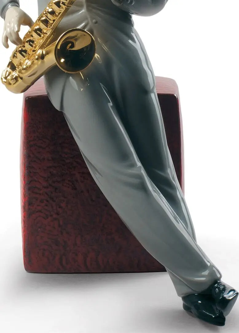 Lladró Jazz Saxophonist Figurine Sculpture by Lladró at FormFluent