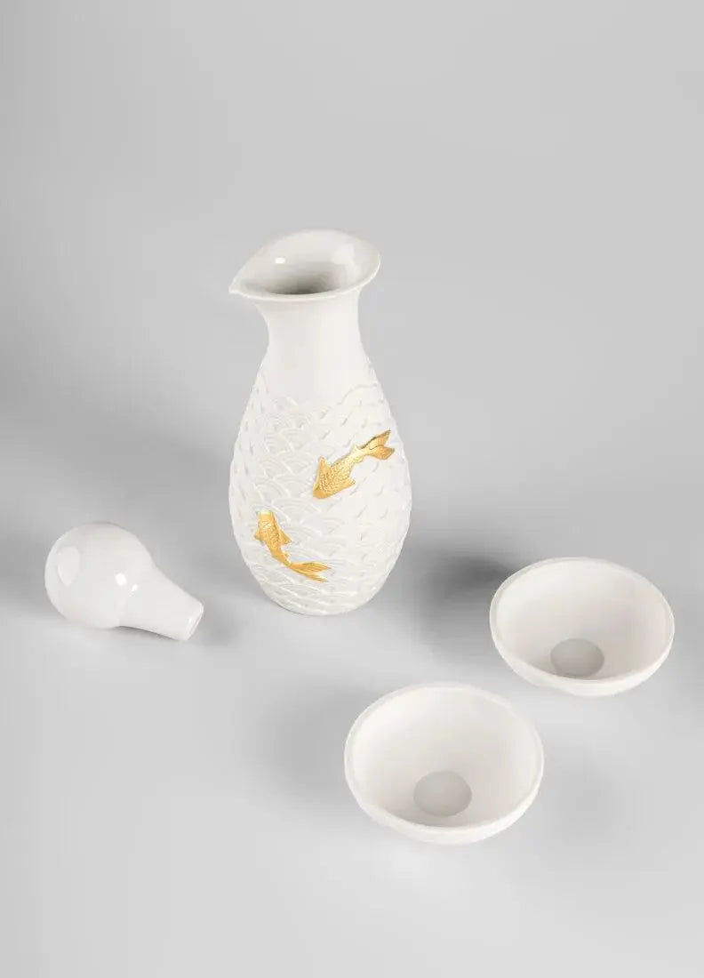 Lladró Koi soya set Drinkware by Lladró at FormFluent