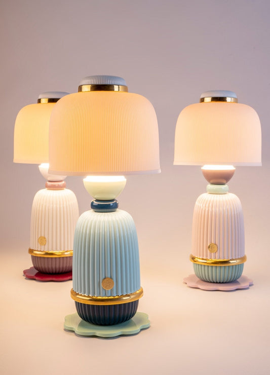 Lladró Kokeshi Doll Cordless Table Lamp Cream Lighting by Lladró at FormFluent