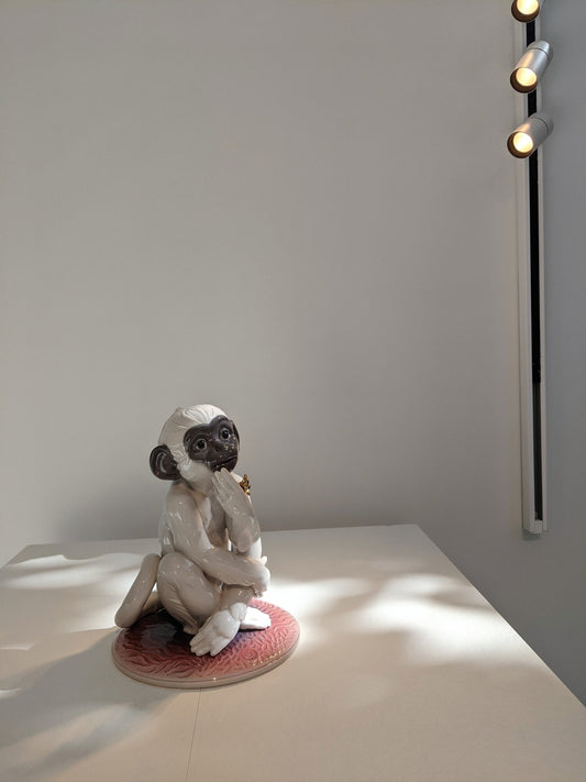 Lladró Little Monkey Figurine by Lladró at FormFluent