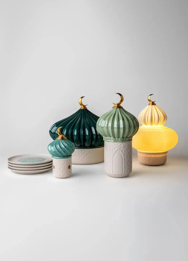 Lladró Majestic Nights Cordless Table Lamp White Lighting by Lladró at FormFluent