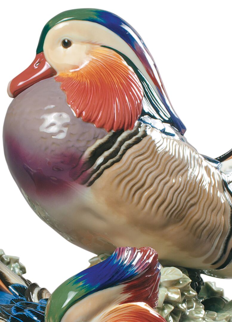 Buy Authentic Lladró Lladró Mandarin Ducks Sculpture Limited Edition  - FormFluent Sydney Australia