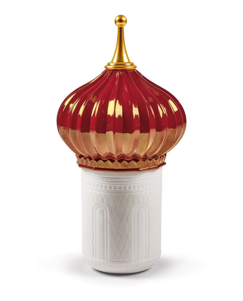 Lladró North Tower Candle 1001 Lights (Ruby) - Night Approaches Scent - FormFluent Sydney Australia