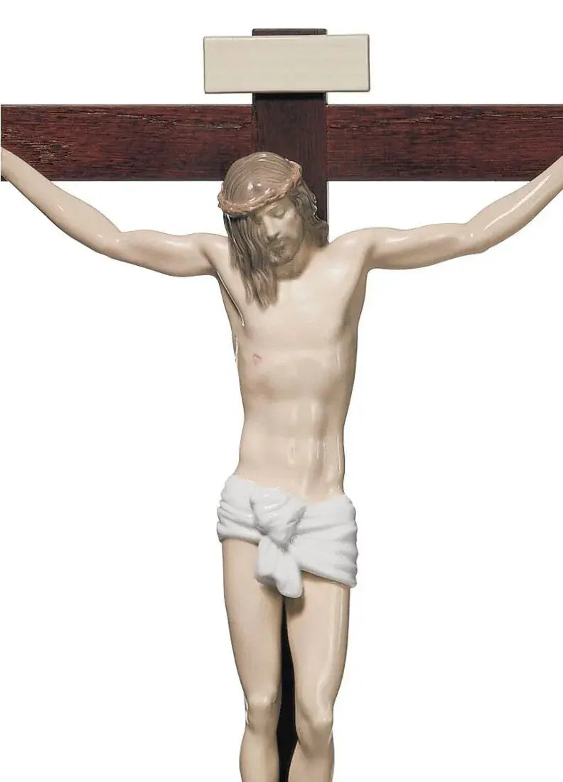 Lladró Our Savior Jesus Christ Crucifix Figurine Tabletop Sculpture by Lladró at FormFluent