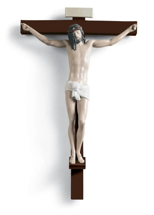 Our Saviour Crucifix Figurine Wall Art by Lladró at FormFluent
