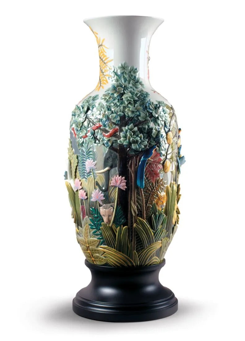 Lladró Paradise Vase Animal Life Figurine. Limited Edition   FormFluent