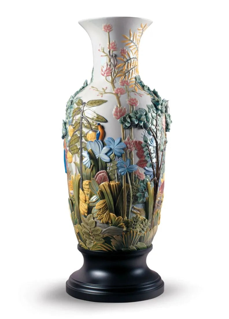 Lladró Paradise Vase Animal Life Figurine. Limited Edition FormFluent