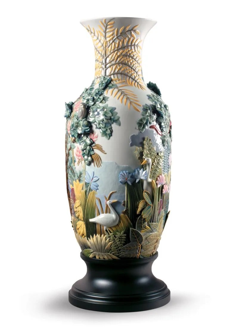 Lladró Paradise Vase Animal Life Figurine. Limited Edition   FormFluent