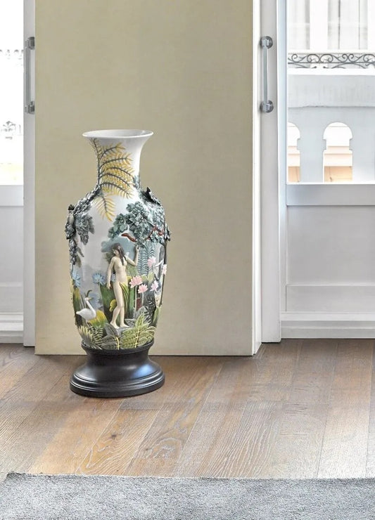 Lladró Paradise Vase Sculpture. Limited Edition FormFluent