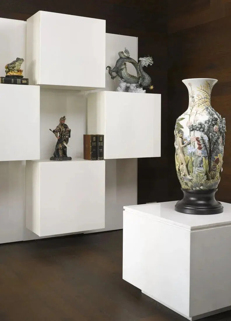 Lladró Paradise Vase Sculpture Limited Edition Vase by Lladró at FormFluent