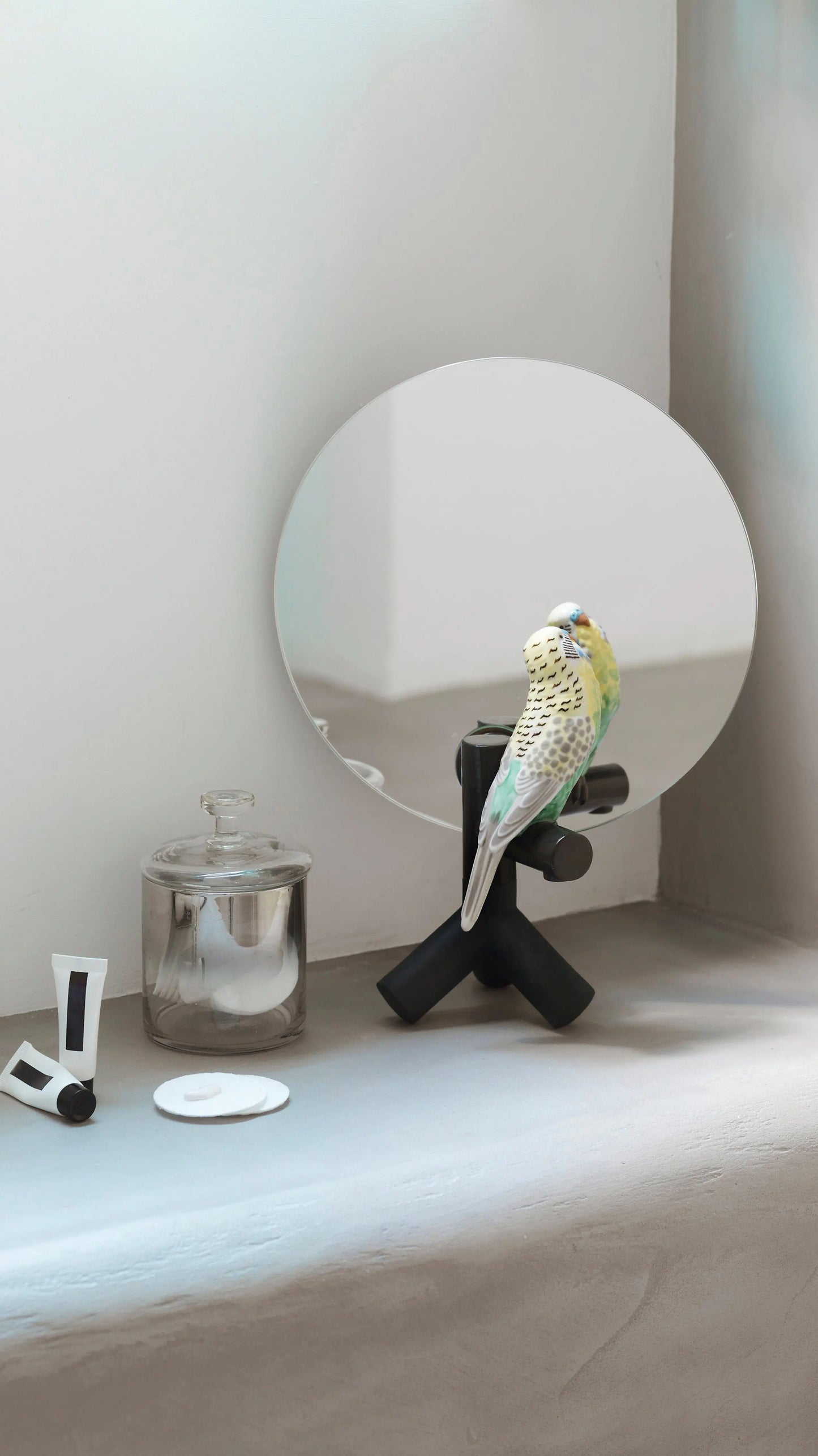 Lladró Parrot Vanity Mirror Sculpture by Lladró at FormFluent