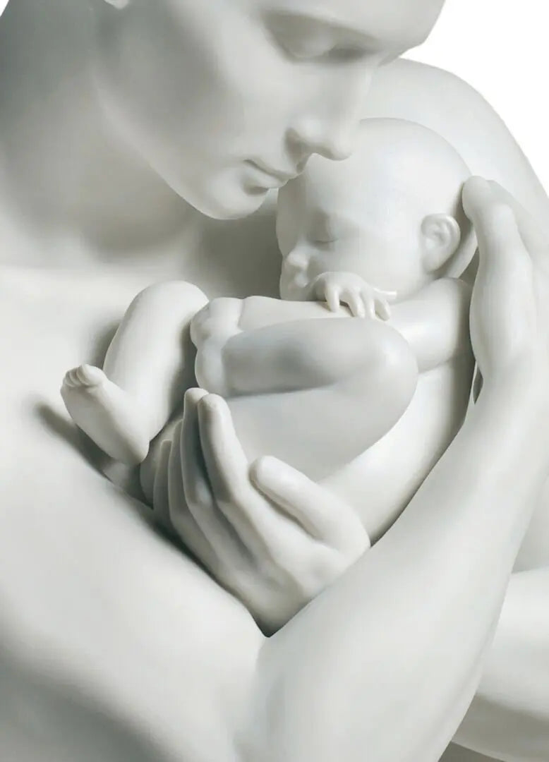 Lladró Paternal Protection Father and Baby Sculpture Sculpture by Lladró at FormFluent