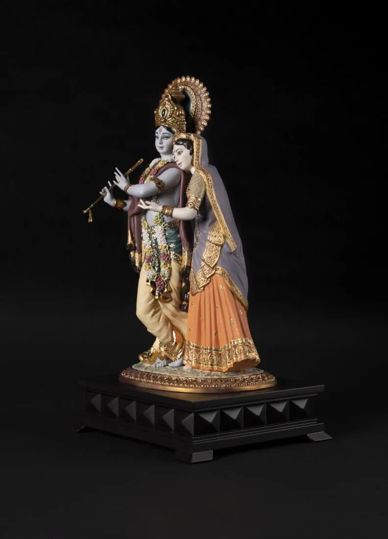 Lladró Radha Krishna Sculpture. Limited edition FormFluent