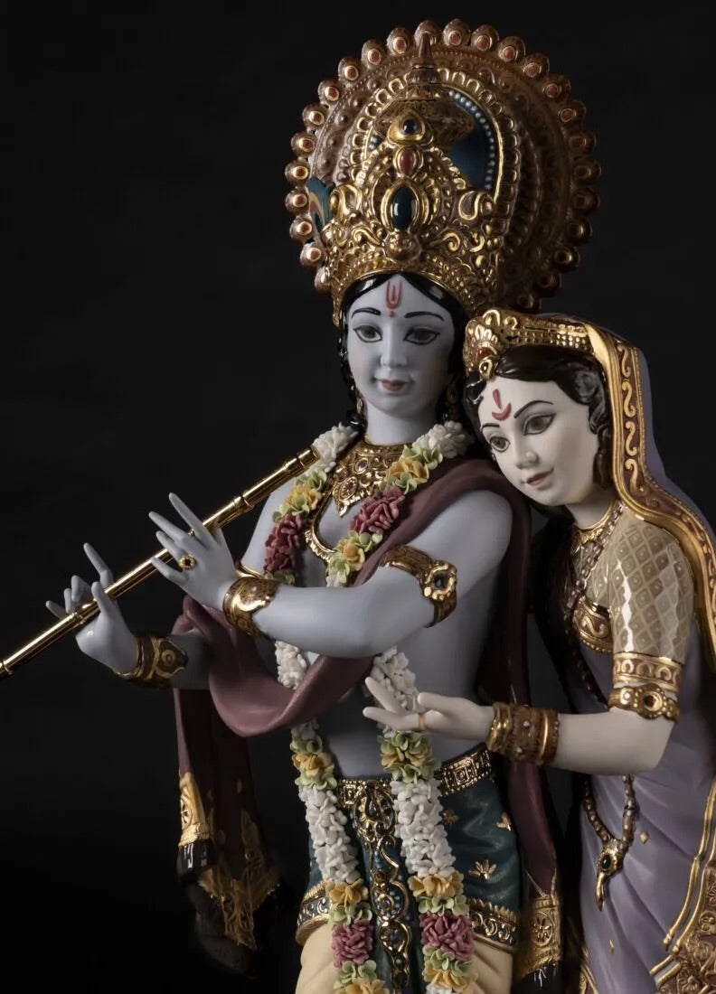 Lladró Radha Krishna Sculpture. Limited edition FormFluent