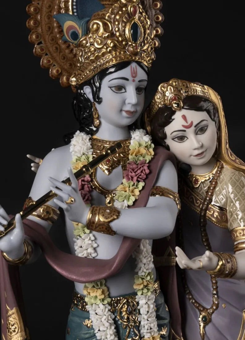 Lladró Radha Krishna Sculpture. Limited edition FormFluent