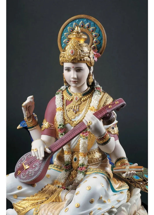 Lladró Saraswati Sculpture. Limited Edition by Lladró at FormFluent