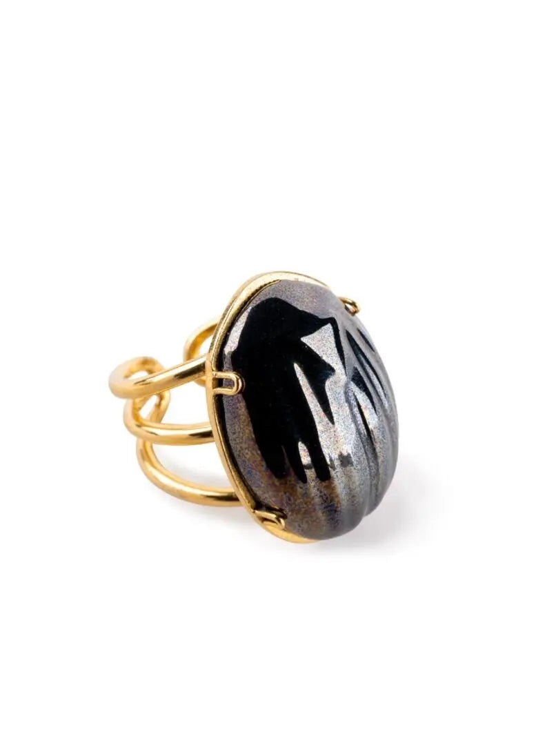 Lladró Scarab Metal Ring Jewelry by Lladró at FormFluent