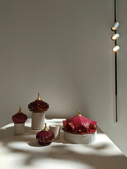 Lladró Scheherazade's Quarters Candle 1001 Lights (Peony) - Night approaches Scent by Lladró at FormFluent