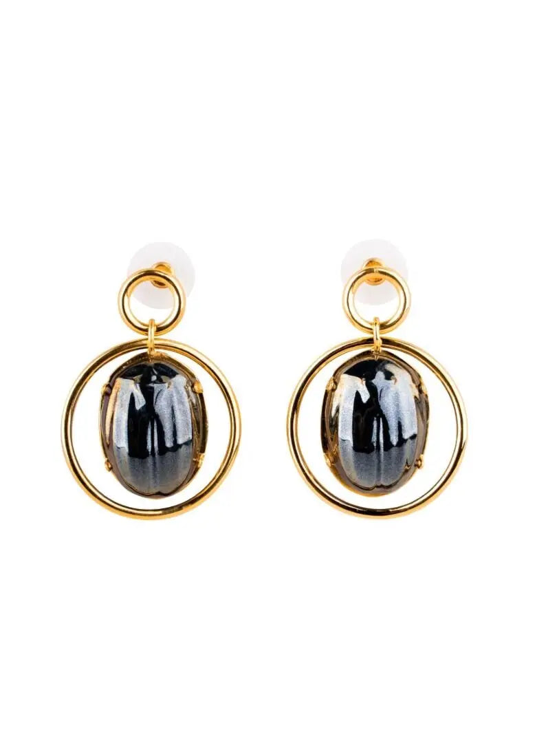 Lladró Scarab Earrings Jewelry by Lladró at FormFluent