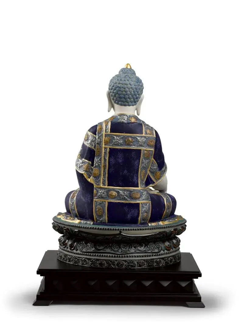 Lladró Shakyamuni Buddha Sculpture Gold Lustre Limited Edition Sculpture by Lladró at FormFluent