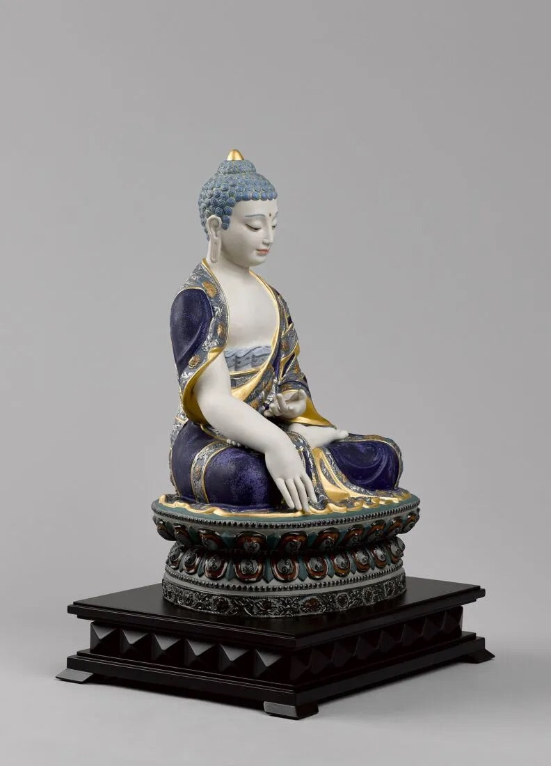 Lladró Shakyamuni Buddha Sculpture. Golden Lustre. Limited Edition FormFluent