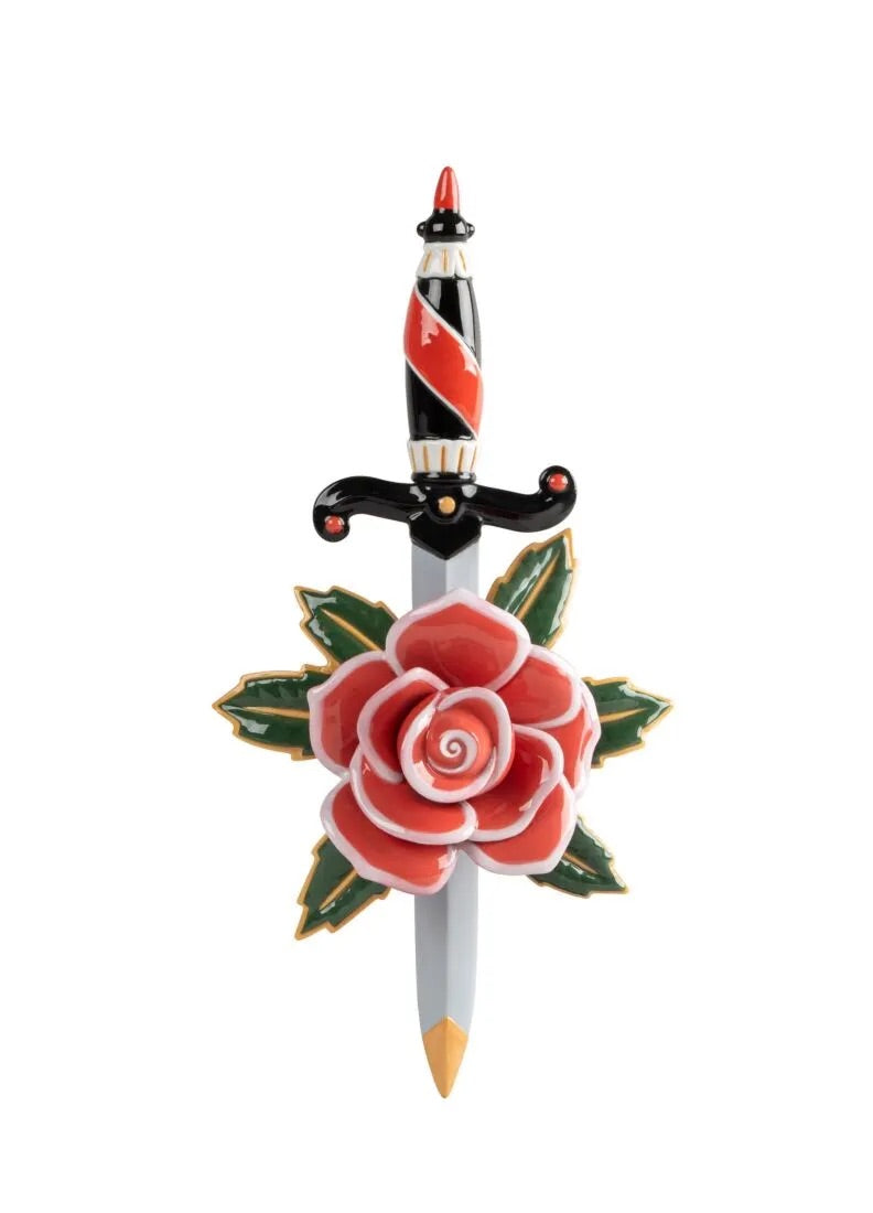 Lladró Dagger and Rose - The Ink Tattoo Collection Sculpture by Lladró at FormFluent Sydney, Australia