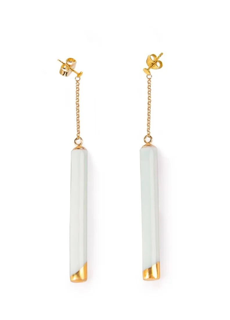 Lladró Twiggy Long Earrings by Lladró at FormFluent