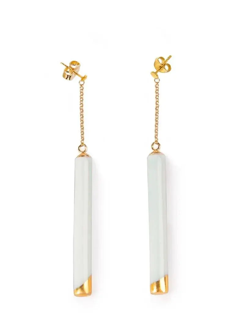 Lladró Twiggy Long Earrings Jewelry by Lladró at FormFluent