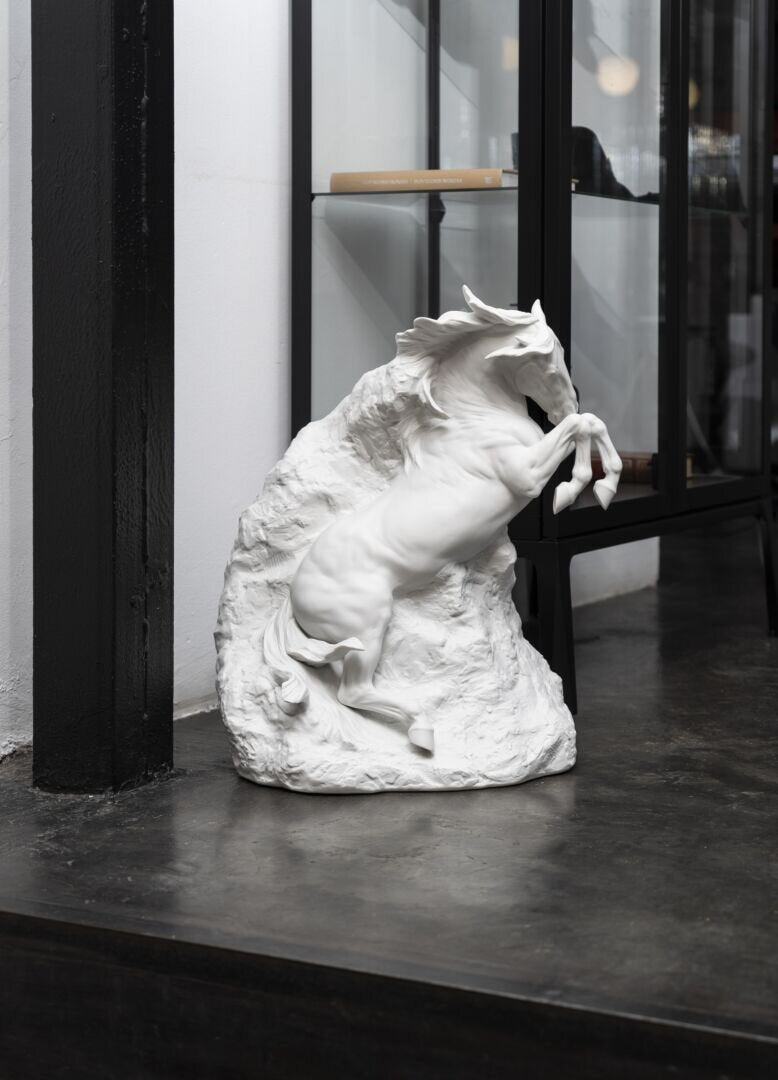 Lladró Unbreakable Spirit White Horse Sculpture - FormFluent Sydney Australia