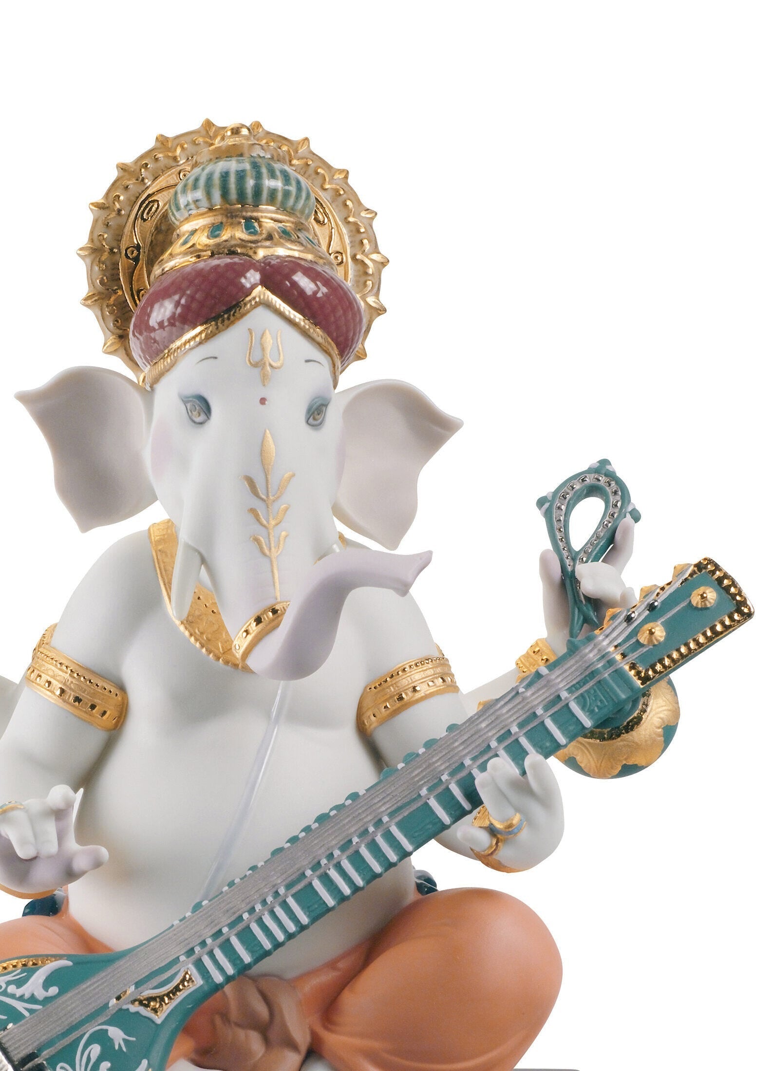 Buy Authentic Lladró Lladró Veena Ganesha Figurine Limited Edition Sculpture - FormFluent Sydney Australia