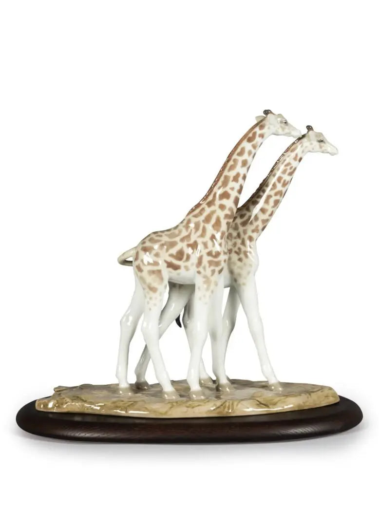 Lladró Giraffes Couple Sculpture Sculpture by Lladró at FormFluent