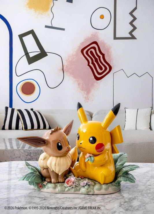 Lladró Official Pikachu™ & Eevee™ Sculpture. Limtied Edition by Lladró at FormFluent
