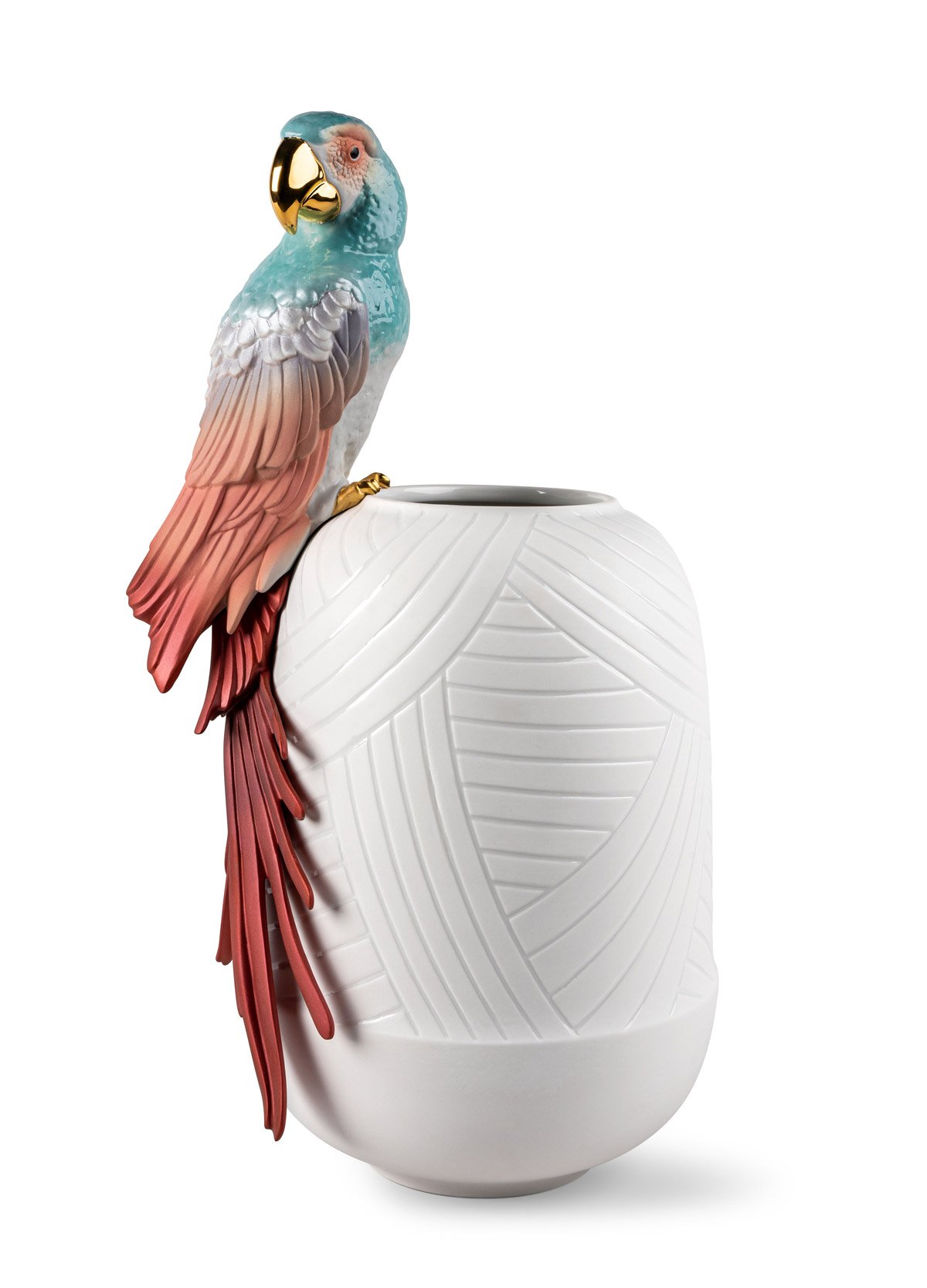 Buy Authentic Lladró Lladró Macaw Bird Vase  - FormFluent Sydney Australia