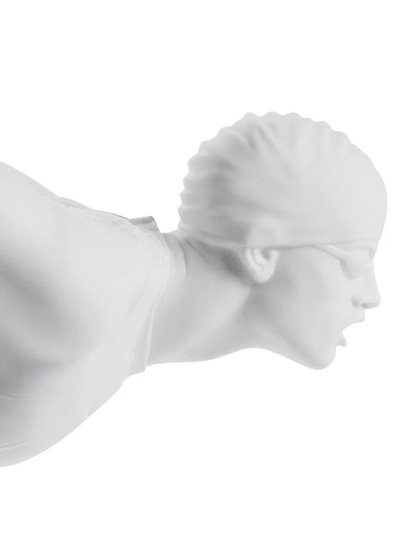 Lladró Swimmer Man Figurine (White) Sculpture by Lladró at FormFluent