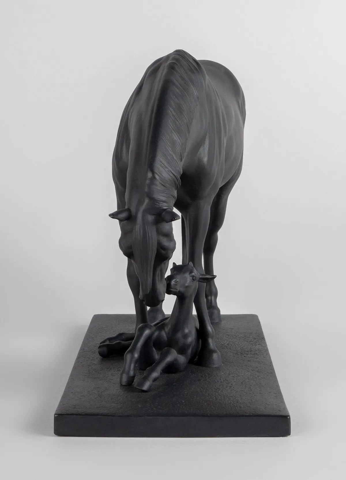 Lladró Mare and Foal Mother Horse and Child Sculpture Sculpture by Lladró at FormFluent