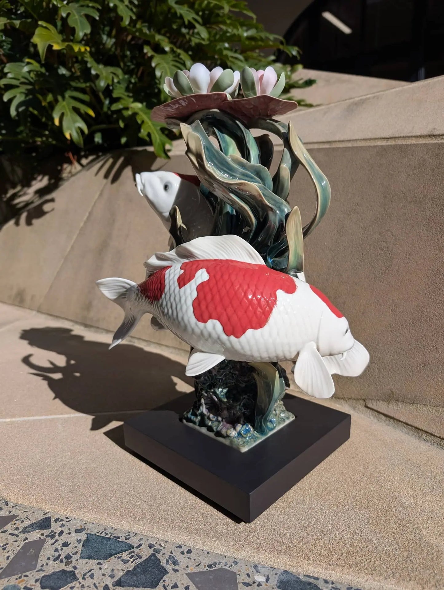 Lladró Koi Fish Sculpture Limited Edition Sculpture by Lladró at FormFluent