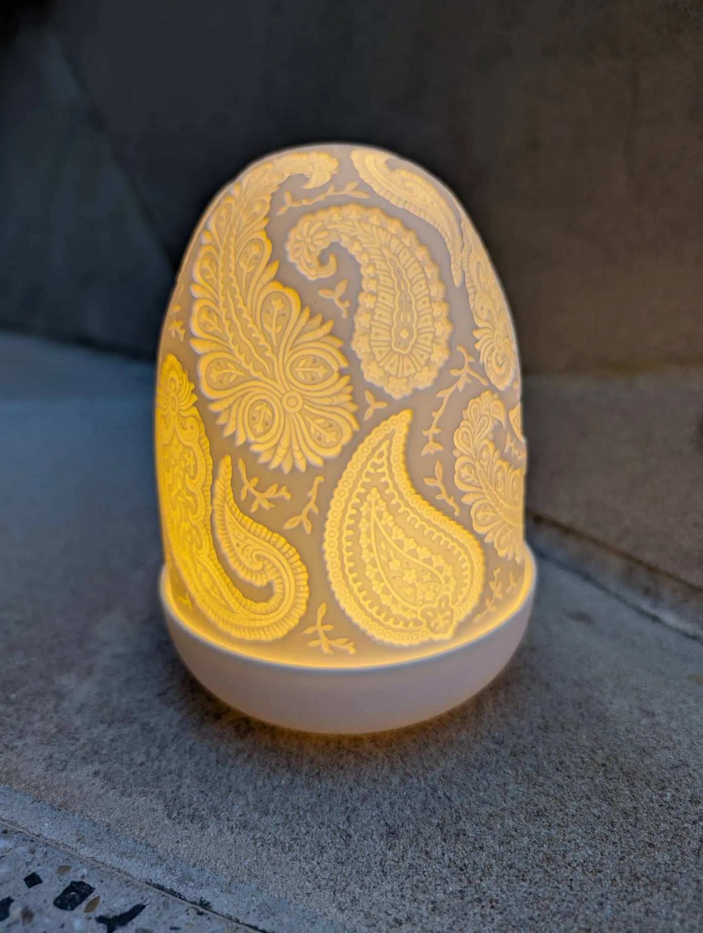 Lladró Paisley Dome Cordless Table Lamp Lighting by Lladró at FormFluent