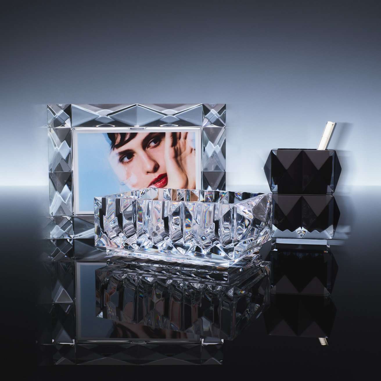 Baccarat Louxor Horizontal Photo Frame by Baccarat at FormFluent