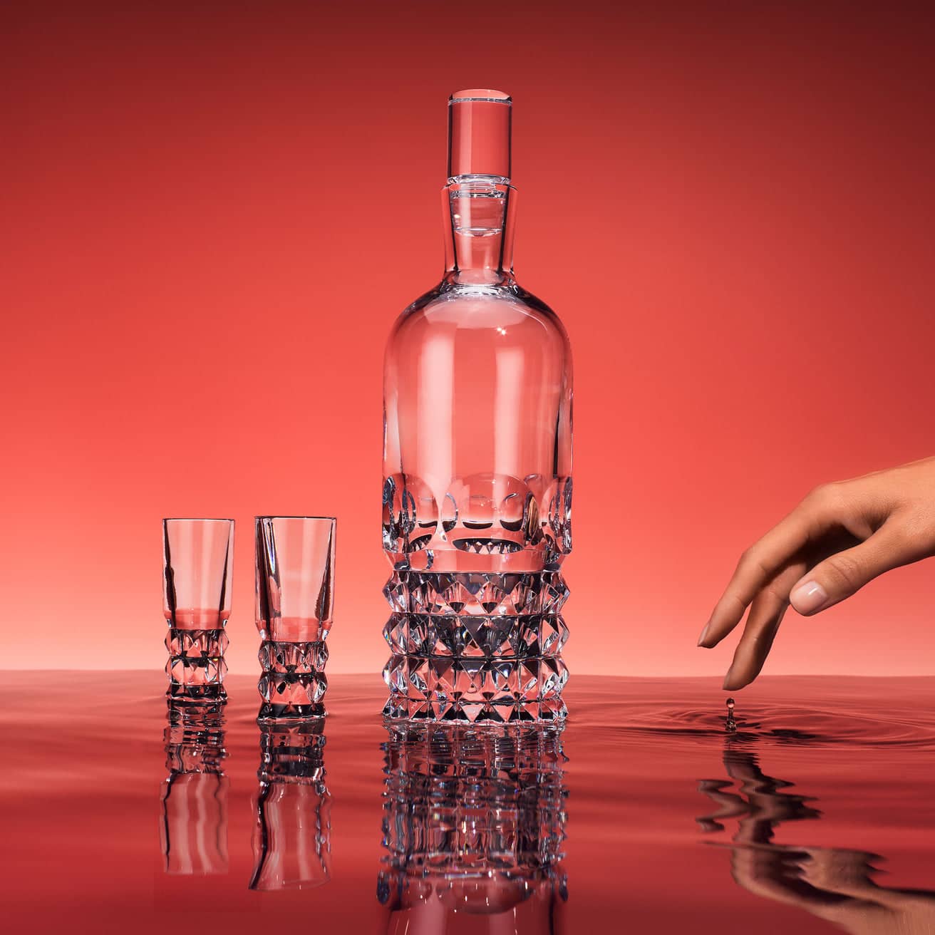 Baccarat Louxor Vodka Glasses (Set of 2) Barware by Baccarat at FormFluent Sydney, Australia