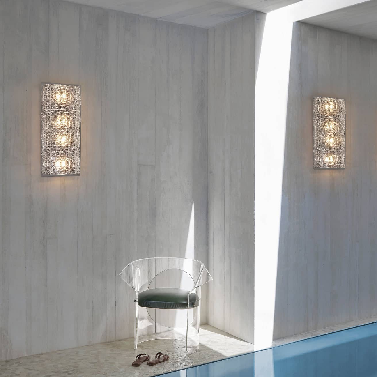Baccarat Tuile de Cristal Wall Unit Frozen (4L) Lighting by Baccarat at FormFluent Sydney, Australia