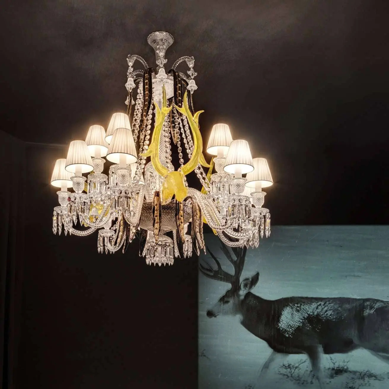 Baccarat Étrange Zénith Deers Chandelier (15L) Lighting by Baccarat at FormFluent Sydney, Australia
